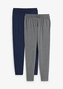 Pantaloni leggeri con cinta comoda a vita alta (pacco da 2), bonprix