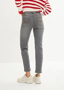 Jeans elasticizzati a vita alta, straight, bonprix