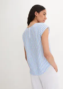 Blusa a maniche corte in fantasia, bonprix