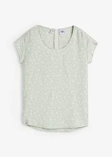 Blusa a maniche corte in fantasia, bonprix