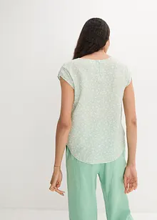 Blusa a maniche corte in fantasia, bonprix