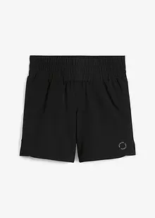 Shorts sportivi con cinta smock, ad asciugatura rapida, bonprix