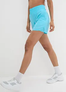 Shorts sportivi con cinta smock, ad asciugatura rapida, bonprix