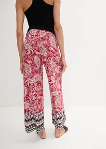 Pantaloni a palazzo in fantasia paisley, bonprix