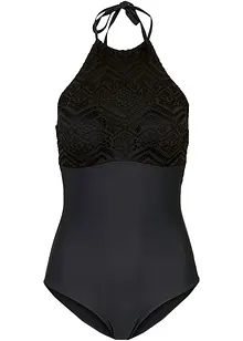 Costume intero con pizzo ed effetto modellante medio, bonprix