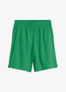 Bermuda in misto lino con elastico in vita, bonprix