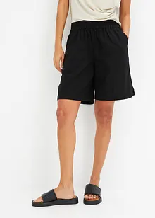 Bermuda in misto lino con elastico in vita, bonprix