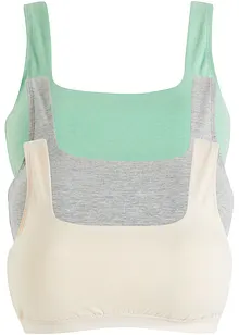 Reggiseno bustier con cotone biologico (pacco da 3), bonprix