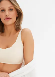 Reggiseno t-shirt imbottito laser cut senza ferretto Feel Comfort, bonprix