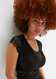 Body senza ferretto con pizzo delicato, bonprix
