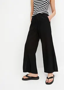 Pantaloni larghi in misto lino, bonprix