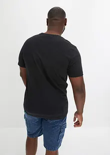 T-shirt in cotone biologico, slim fit, bonprix