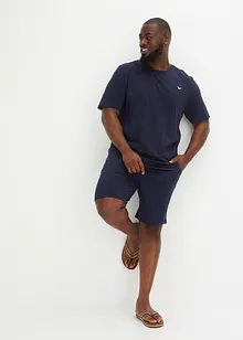 T-shirt e pantaloni corti in maglina di puro cotone biologico (set 2 pezzi), bonprix