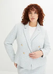 Blazer in bouclé con poliestere riciclato, BODYFLIRT