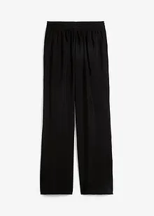 Pantaloni a palazzo con cinta elastica in misto viscosa, bonprix