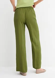 Pantaloni a palazzo con cinta elastica in misto viscosa, bonprix
