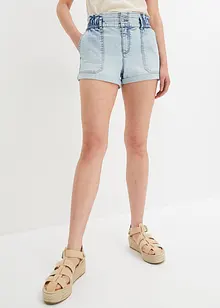 Shorts di jeans paper bag, RAINBOW