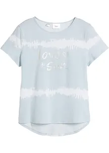 Maglia con fondo asimmetrico in puro cotone biologico, bonprix