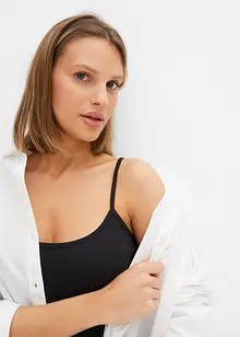Camicia da notte con spalline sottili e dorso in pizzo, bonprix