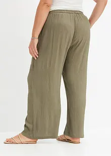 Pantaloni a palazzo in morbida viscosa, bonprix