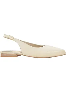 Ballerine in pelle con cinturino, bonprix PREMIUM