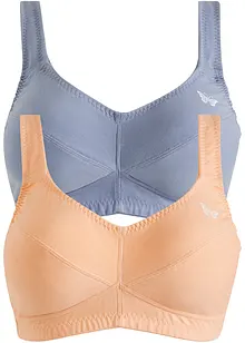 Reggiseno senza ferretto  con cotone biologico (pacco da 2), bonprix