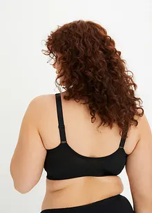 Reggiseno contenitivo senza ferretto con chiusura anteriore e poliammide riciclata, bonprix