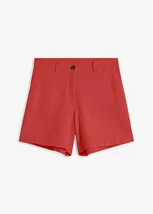 Shorts in misto lino dal taglio diritto, bpc bonprix collection