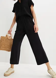 Pantaloni culotte in mussola di cotone, bonprix