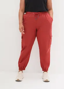 Pantaloni cargo in misto lino, bonprix