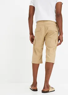 Bermuda cargo in misto lino, regular fit, bonprix