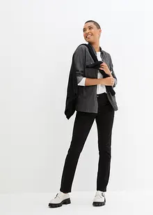 Jeans slim fit con cinta comoda, a vita media, bonprix