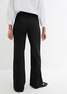 Pantaloni elasticizzati in bengalina con comodo elastico in vita, bonprix