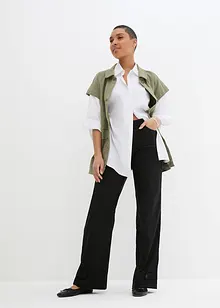 Pantaloni elasticizzati in bengalina con comodo elastico in vita, bonprix