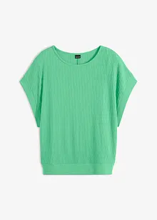 Maglia a coste con maniche a pipistrello, bonprix