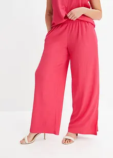 Pantaloni in jersey crinkle con spacco, BODYFLIRT