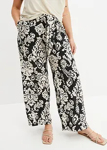 Pantaloni a palazzo con cinta comoda, bonprix