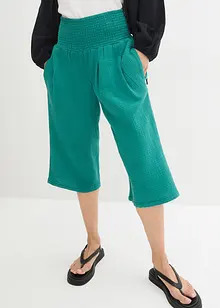 Pantaloni capri in mussola, bonprix