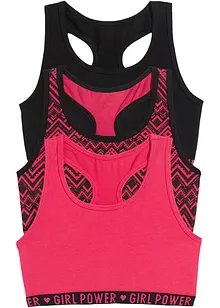 Reggiseno bustier in morbido cotone biologico (pacco d 3), bonprix