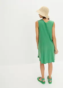 Abito corto svasato di jersey, smanicato, bonprix