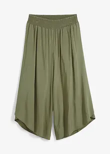 Pantaloni culotte al polpaccio in viscosa, bonprix