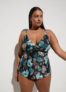 Top per tankini con tasche portaprotesi in poliammide riciclata, bonprix