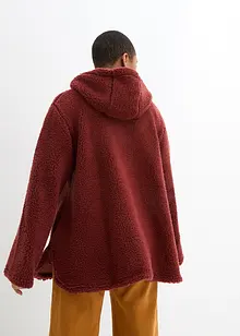 Giacca in pile teddy con spacchi laterali, bonprix
