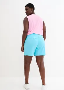 Shorts sportivi con cinta smock, ad asciugatura rapida, bonprix