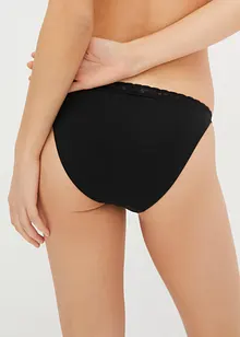 Tanga alto con cotone biologico (pacco da 4), bpc bonprix collection