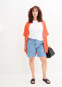 Shorts di jeans a vita alta, bpc bonprix collection