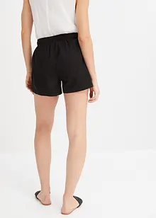 Shorts in misto lino con spacchi laterali, BODYFLIRT