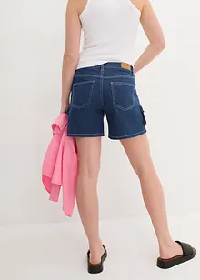 Shorts di jeans cargo, a vita media, John Baner JEANSWEAR