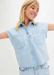 Camicia di jeans boxy cropped, bonprix