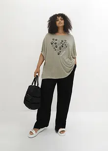 Maxi maglia con stampa in qualità leggera, bonprix